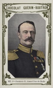 Prens Frederic II, Baden Büyük Dükü (renkli fotoğraf) by French School