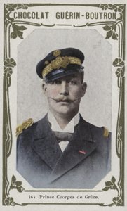 Yunanistan Prensi Georges (renkli fotoğraf) by French School