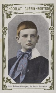 Prens Georges, de Saxe, mirasçı (renkli fotoğraf) by French School