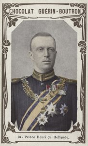 Hollanda Prensi Henri (renkli fotoğraf) by French School