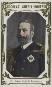 Prens Louis de Battenberg (renkli fotoğraf) by French School