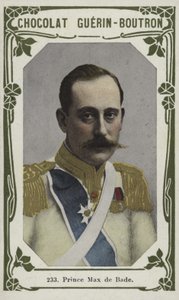 Prens Max de Bade (renkli fotoğraf) by French School