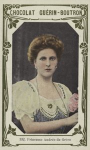 Yunanistan Prensesi Andree (renkli fotoğraf) by French School