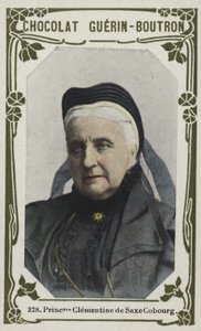 Princesse Clementine de Saxe Cobourg (renkli fotoğraf) by French School