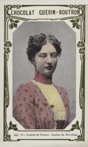 Fransa Prensesi Louise, Carlos de Bourbon (renkli fotoğraf) by French School