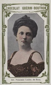 Saksonya Prensesi Louise (renkli fotoğraf) by French School