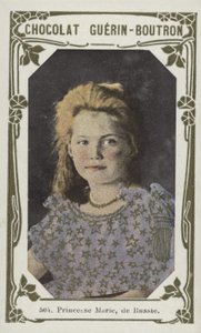 Rusya Prensesi Marie (renkli fotoğraf) by French School