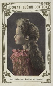 Rusya Prensesi Tatyana (renkli fotoğraf) by French School