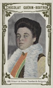 Reuss Prensesi, Bulgaristan Tzarine (renkli fotoğraf) by French School