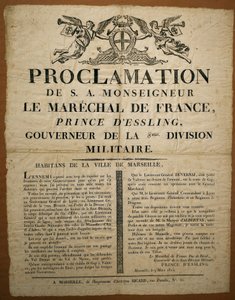 Marsilya sakinlerine 9 Mart tarihli bildiri by French School