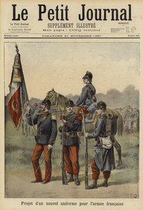 Fransız Ordusu için önerilen yeni üniforma, 1897 by French School