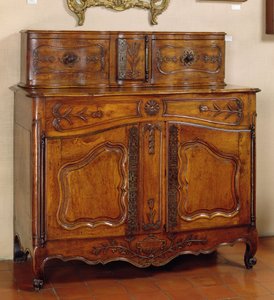 Provence tarzı camlı büfe veya şifonyer, Arles (ahşap)