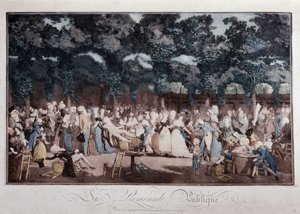 Halka açık gezinti yeri, 18. yüzyılın sonlarında by French School
