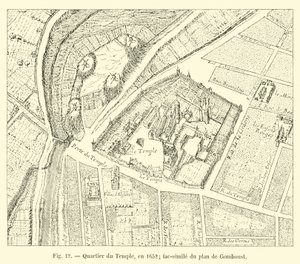 Tapınak bölgesi, 1652; Gomboust