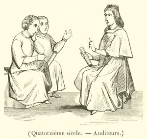 On dördüncü yüzyıl, Denetçiler (gravür) by French School