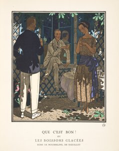 Bu iyi! Veya Moda Tabak Koleksiyonundan Dondurulmuş İçecekler by French School