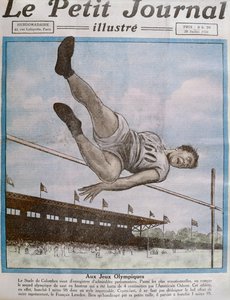 8. Olimpiyat Oyunlarında Yüksek Atlama Rekoru, Paris, 1924, 20 Temmuz 1924'te Le Petit Journal'dan bir kapak resmi
