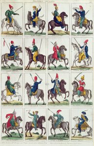 Rus süvarilerinin bölgesel birimleri, c.1812-14 by French School