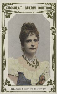 Reine Douiriere de Portekiz (renkli fotoğraf) by French School