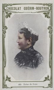 Reine de Saxe (renkli fotoğraf) by French School