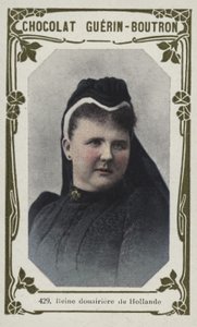 Hollanda Kraliçesi Dowager (renkli fotoğraf) by French School