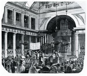 Rosh Hashana için eski Paris Sinagogu