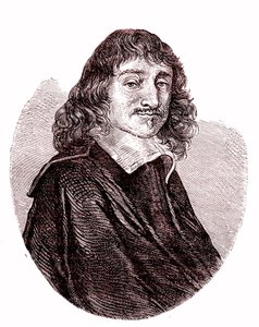Rene Descartes, Fransız fizikçi, matematikçi, filozof. 1865 (gravür) by French School