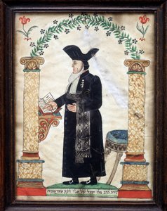 Bir Hahamın Temsili (renkli taş) by French School