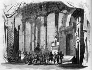 Bir operanın temsili: Henry Trianon (1811-1896) ve Eugene Grange (1810-1887) tarafından bir librettodan sonra “Salvador Rosa”nın I. Perdesinin ve Jules Laurent Duprato