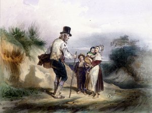 Grenier tarafından bir resmin çoğaltılması by French School