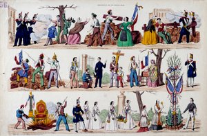 1848 Şubat Devrimi: 23 Şubat Ayaklanmasının büyük anları, barikatlar, ardından askerler, işçiler ve burjuvalar arasındaki kardeşlik, Louis Philippe I