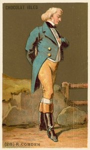 Richard Cobden, İngiliz politikacı (chromolitho) by French School