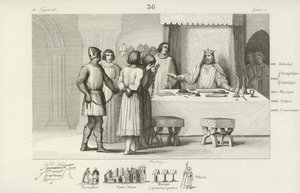 Fransa Kralı II. Robert, komplocuları koruyan ölüme mahkum edildi by French School