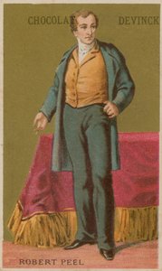 Robert Peel, 19. Yüzyıl İngiliz Muhafazakar devlet adamı by French School