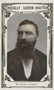 Rodin, heykeltıraş (renkli fotoğraf) by French School