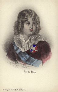 Roi de Rome (renkli litografi) by French School