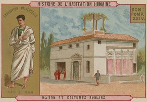 Roma evi ve kostümleri by French School