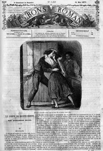 Roma dizisi: Alexandre Dumas (1802-1870) tarafından “Monte Cristo Kontu” (Monte-Cristo). Edmond Dantes ve Mercedes arasındaki seks sahnesi. “Les bons romantizm”de gravür by French School