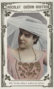 Rosita Mauri, bale de Sylvia (renkli fotoğraf) by French School