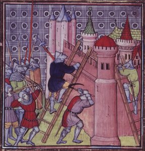 Royal 20 C.VII fol.19 Fransızlar, 14. yüzyılın sonlarından 