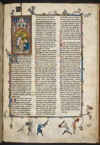 Royal Ms 14 e III f.140r İngiltere Kralı II. Henry, katip, 