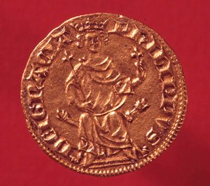 Philip IV le Bel (1268-1314) tarafından kraliyet altın kalkanı. 1290. Paris, Para Müzesi by French School