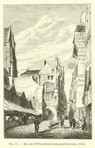 Rue des Pretres-Saint-Germain-lAuxerrois, 1830 by French School