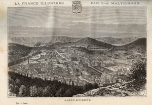 Saint-Etienne (Saint Etienne) - V.-A. Malt-Kahverengi. 1884 by French School