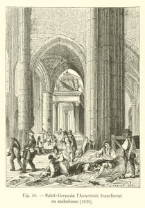 Saint-Germain lAuxerrois ambulansa dönüştü, 1830 by French School