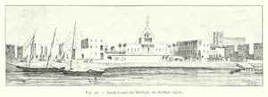 Senegalli Saint-Louis, geçen yüzyılda (gravür) by French School