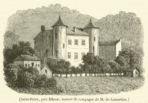 Saint-Point, Macon yakınlarında, Madame de Lamartine