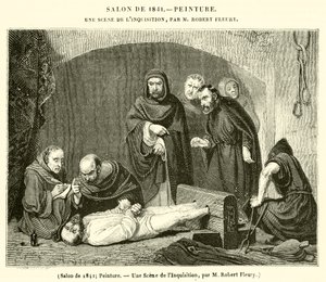 1841 Salonu, Resim, Engizisyondan Bir Sahne (gravür) by French School