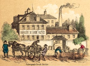 Tuz (renkli gravür) by French School