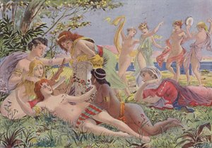 Sapho ve Midilli by French School